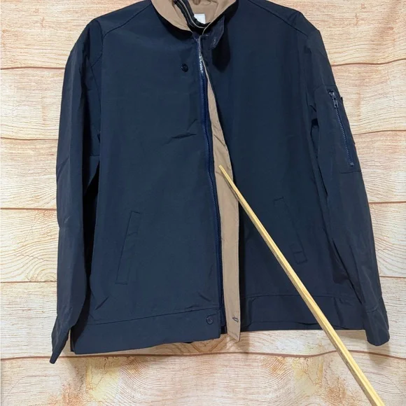 Made in USA Riverside Flexbac Work Jacket Full Front Zip Shoulder Pocket Sz 50L - Picture 11 of 11